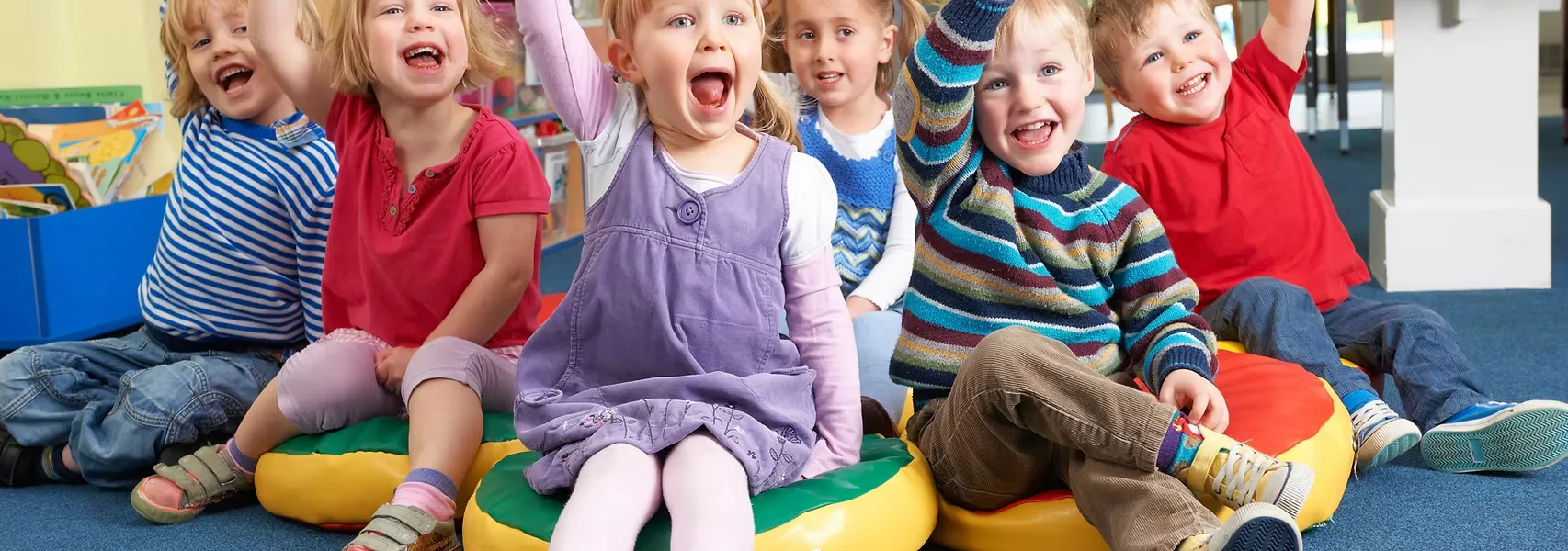 Happy children playing